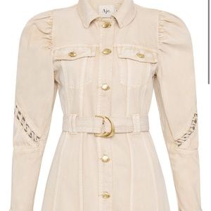 AJE Effie Braided Denim Dress